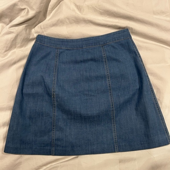 Nordstorm WAYF Button down Jean Mini Skirt XS Summer Denim - Picture 6 of 7